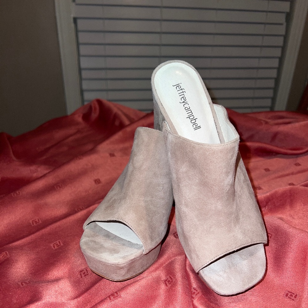 Jeffrey Campbell Square Platform Mules - EUC